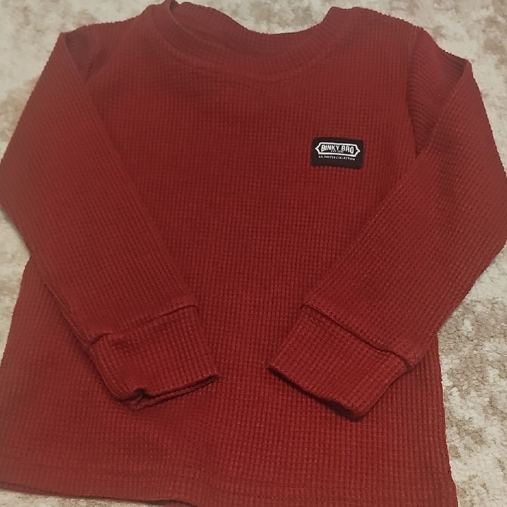 Binky Bro Long Sleeve Waffle Texture